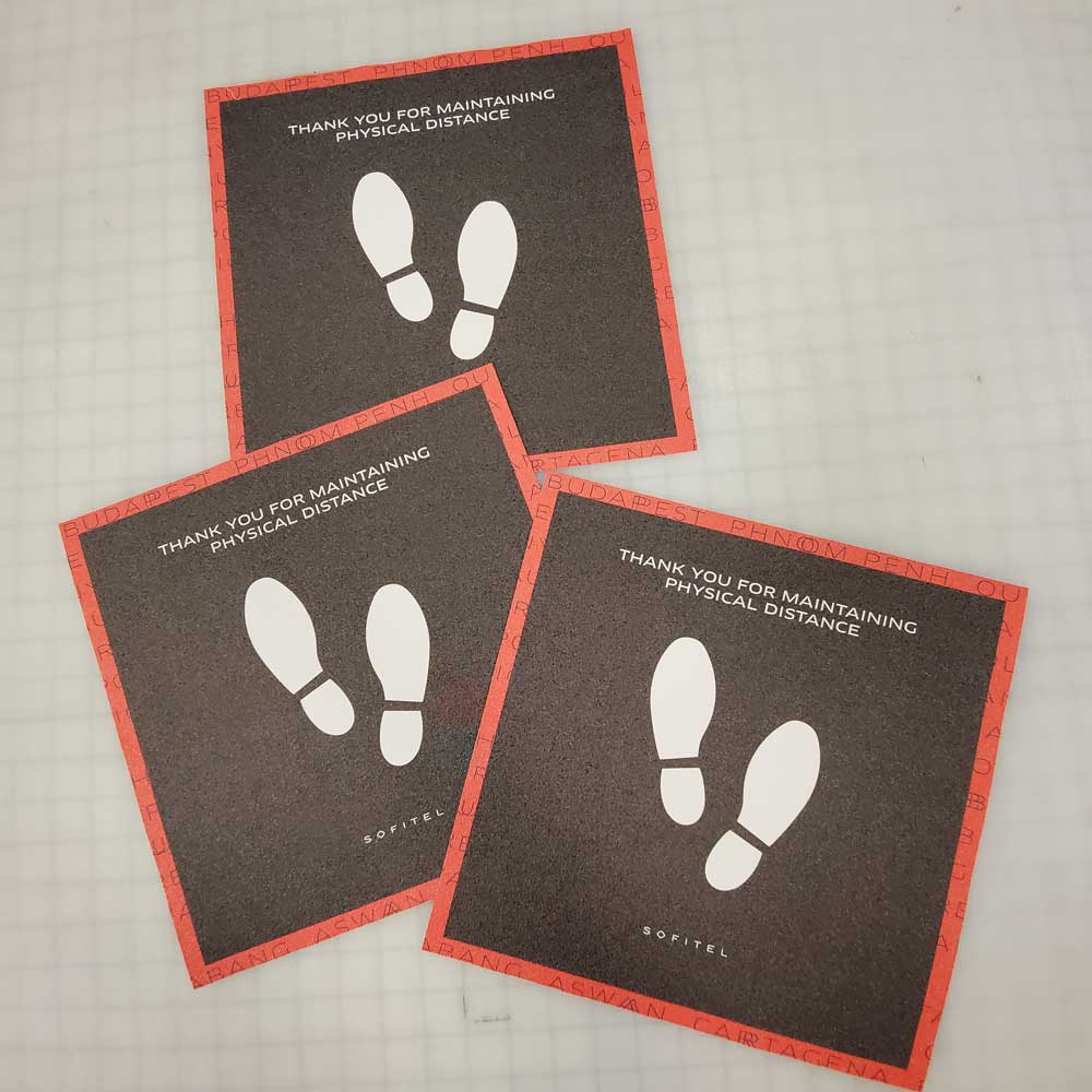 custom floor decals for hotels