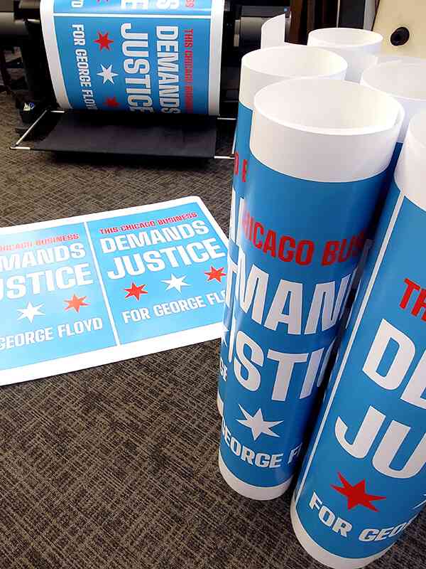 poster printing in downtown Chicago